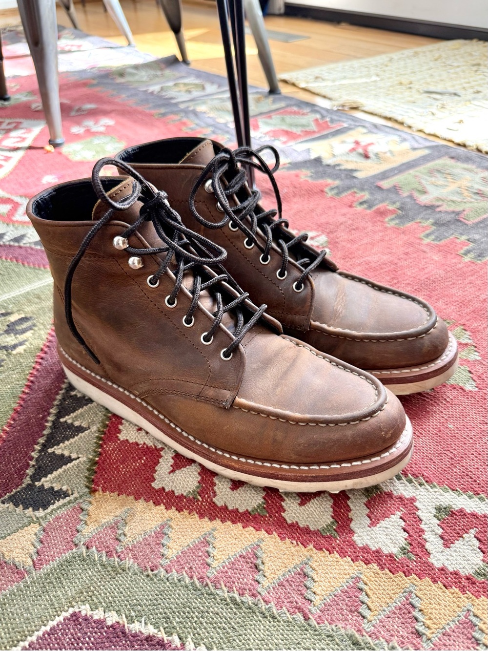 Thursday boots men diplomat moc toe 9 Burnt Copper